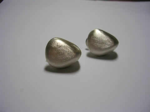 Silver Nugget Earrings