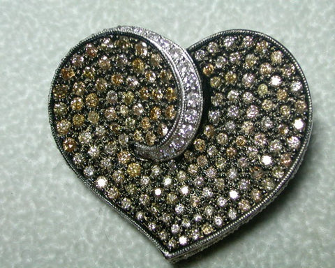 Heart Shaped Brooch/Pendant